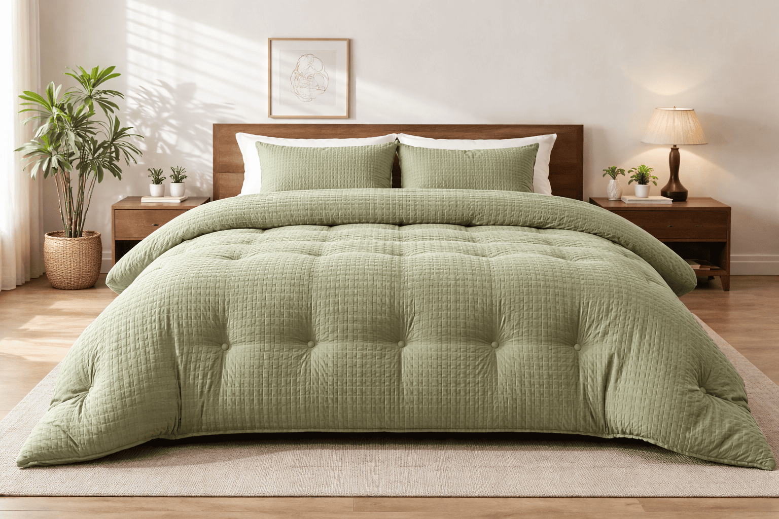 Waffle Comforter Set