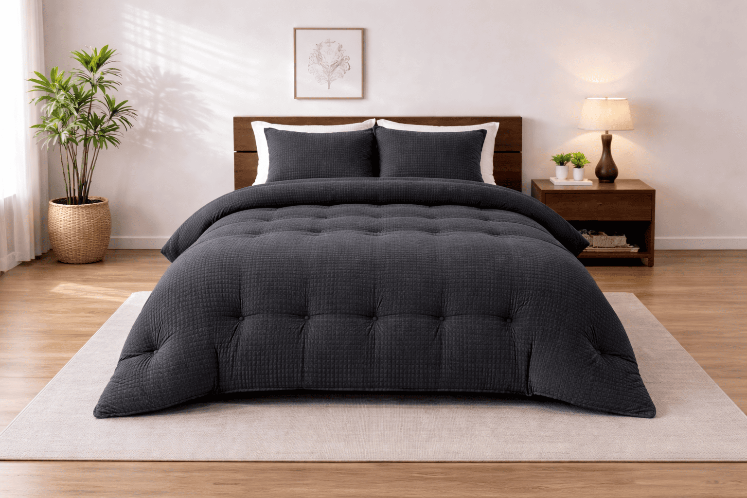 Waffle Comforter Set