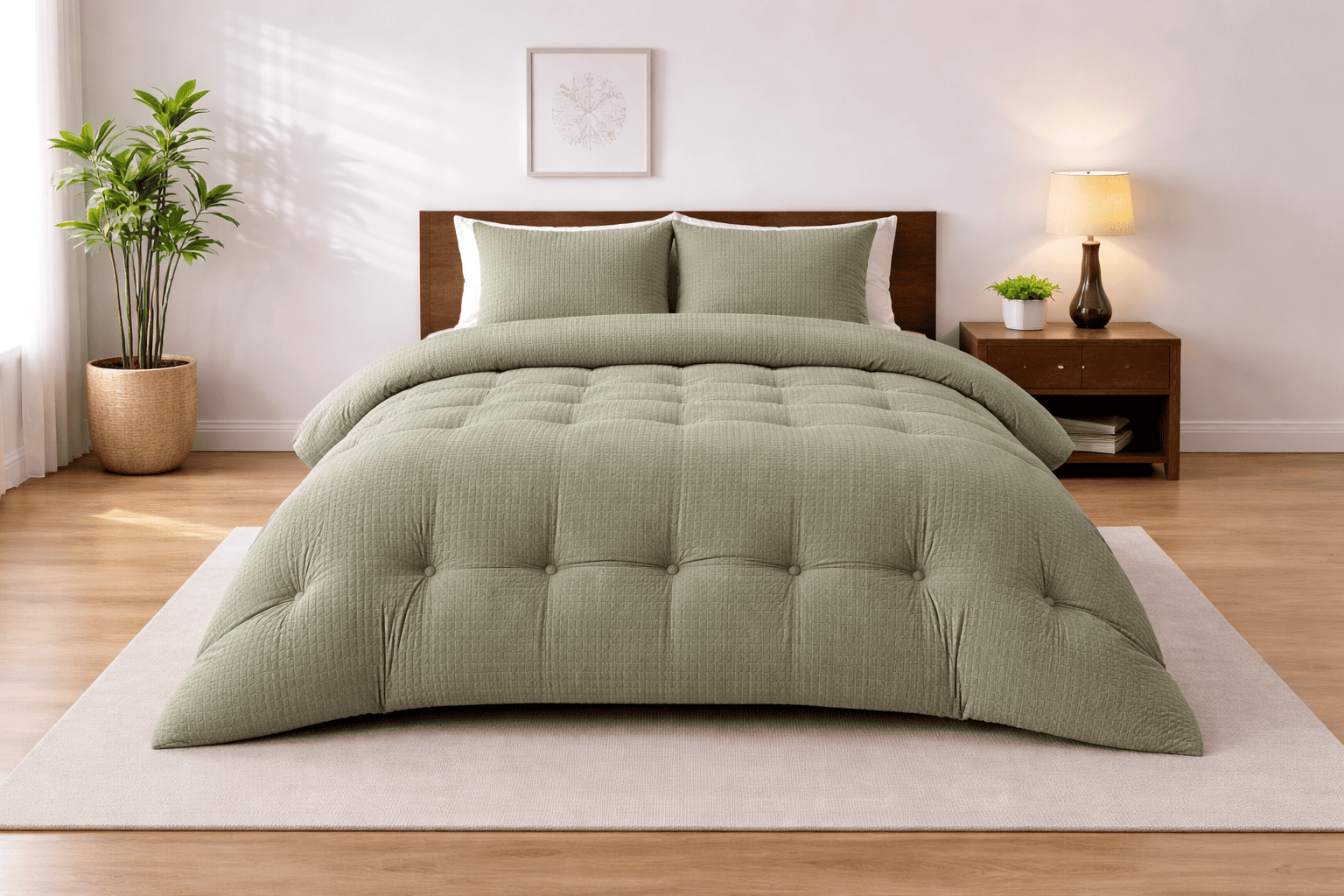 Waffle Comforter Set