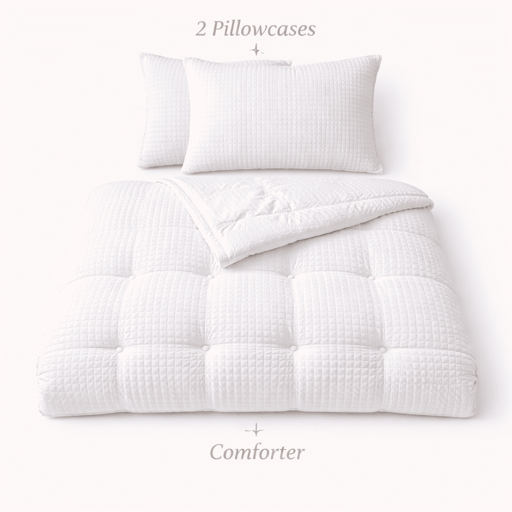 Waffle Comforter Set